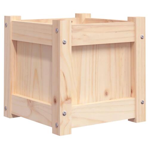 Plantekasse 31x31x31 cm massivt fyrretræ