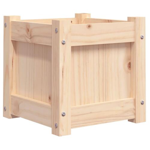 Plantekasse 31x31x31 cm massivt fyrretræ