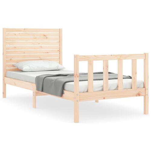 Sengeramme uden madras 100x200 cm massivt fyrretræ