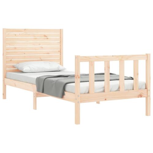 Sengeramme uden madras 100x200 cm massivt fyrretræ