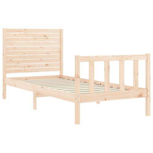 Sengeramme uden madras 100x200 cm massivt fyrretræ
