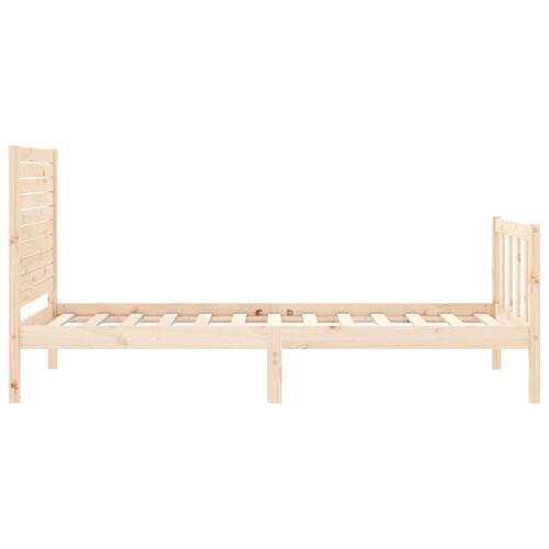 Sengeramme uden madras 100x200 cm massivt fyrretræ