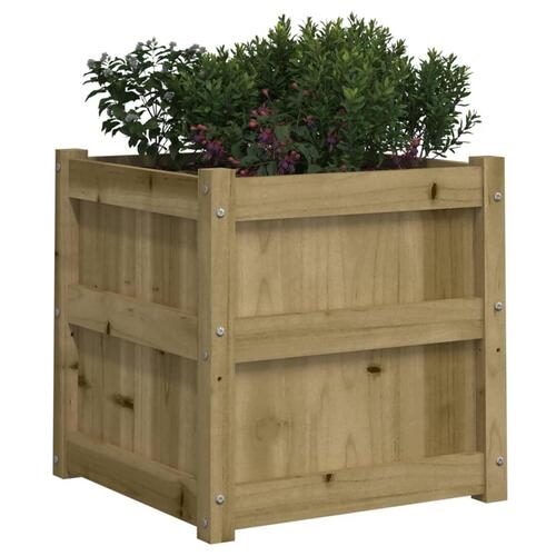 Plantekasse 50x50x50 cm imprægneret fyrretræ