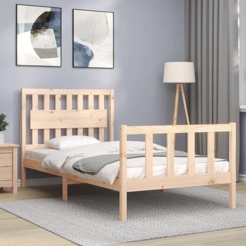 Sengeramme uden madras 100x200 cm massivt fyrretræ