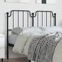 Sengegavl 120 cm metal sort