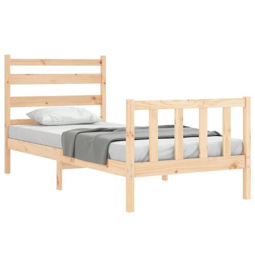 Sengeramme uden madras 100x200 cm massivt fyrretræ