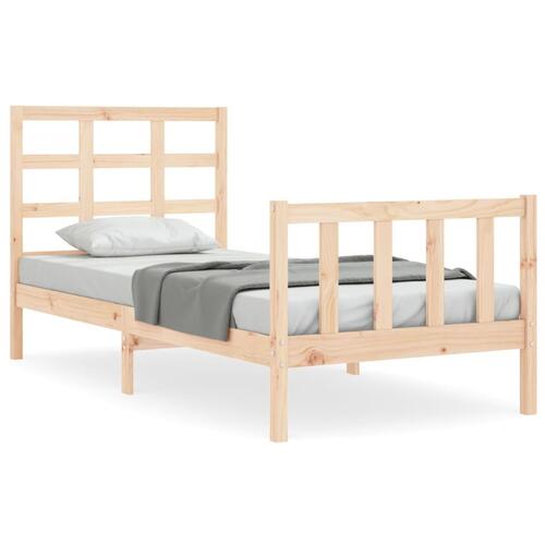 Sengeramme uden madras 100x200 cm massivt fyrretræ
