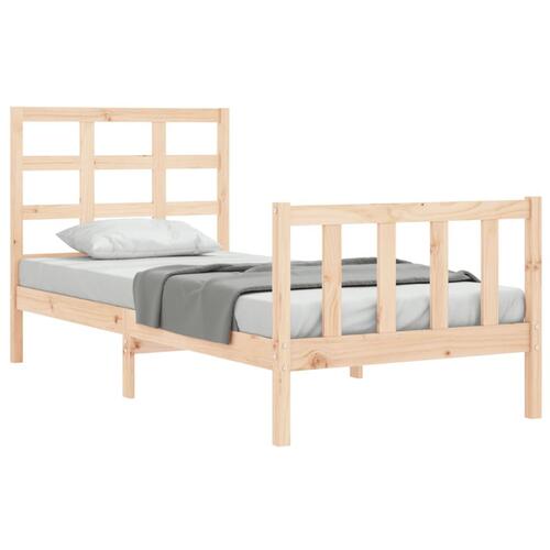 Sengeramme uden madras 100x200 cm massivt fyrretræ