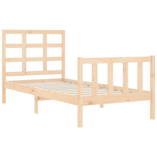 Sengeramme uden madras 100x200 cm massivt fyrretræ