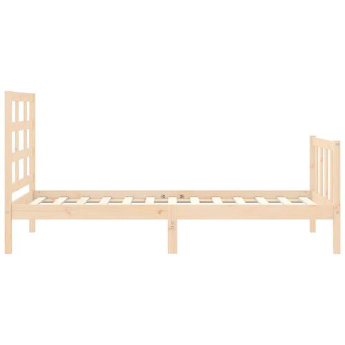 Sengeramme uden madras 100x200 cm massivt fyrretræ
