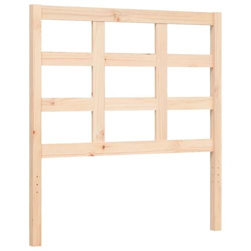 Sengeramme uden madras 100x200 cm massivt fyrretræ