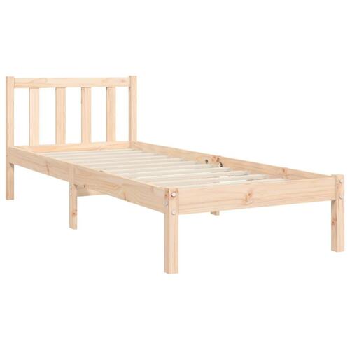 Sengeramme uden madras 100x200 cm massivt fyrretræ
