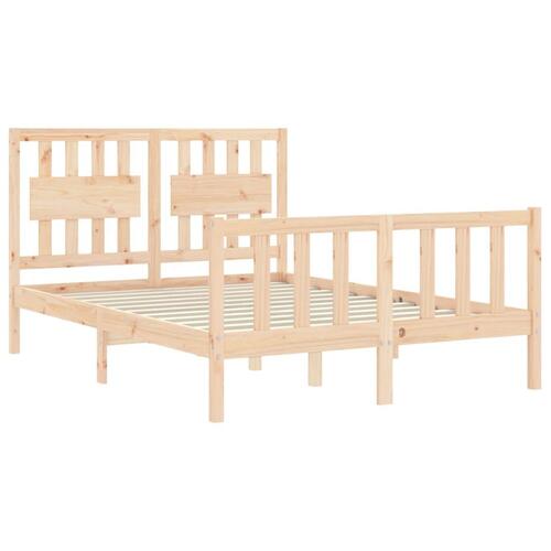 Sengeramme uden madras 140x200 cm massivt fyrretræ