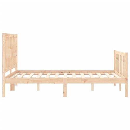 Sengeramme uden madras 140x200 cm massivt fyrretræ