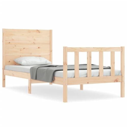 Sengeramme uden madras 100x200 cm massivt fyrretræ
