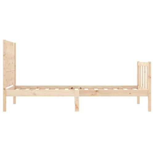 Sengeramme uden madras 100x200 cm massivt fyrretræ