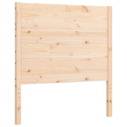 Sengeramme uden madras 100x200 cm massivt fyrretræ