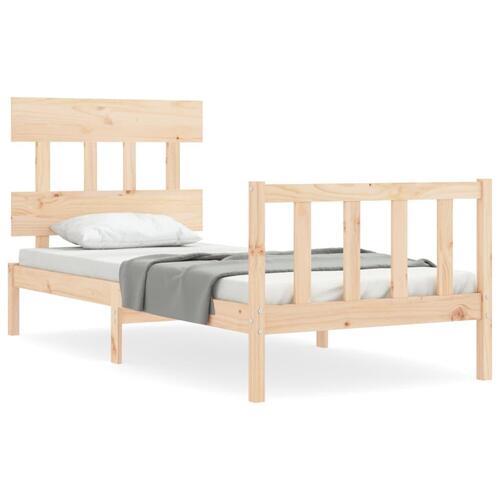 Sengeramme uden madras 100x200 cm massivt fyrretræ