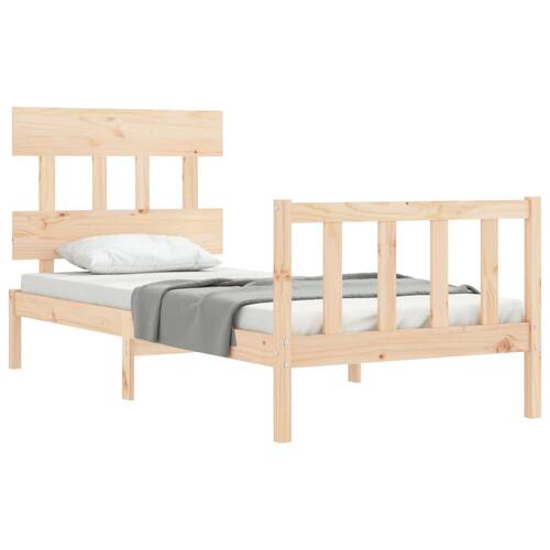 Sengeramme uden madras 100x200 cm massivt fyrretræ