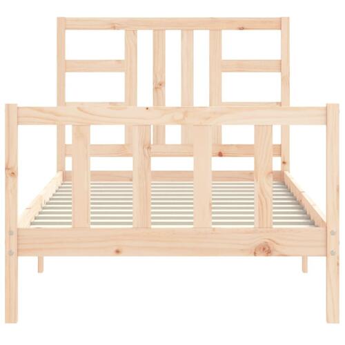 Sengeramme uden madras 100x200 cm massivt fyrretræ