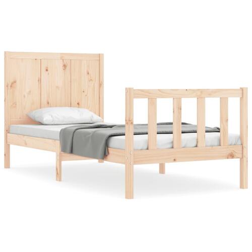 Sengeramme uden madras 100x200 cm massivt fyrretræ
