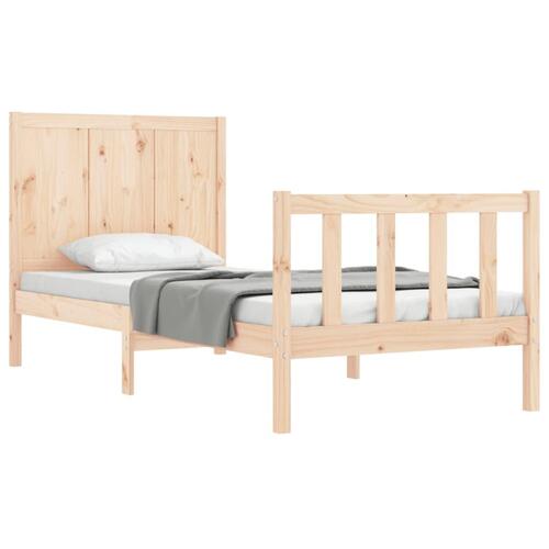 Sengeramme uden madras 100x200 cm massivt fyrretræ