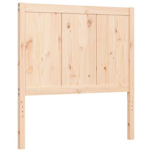 Sengeramme uden madras 100x200 cm massivt fyrretræ