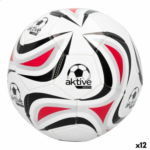 Fodbold Aktive 5 Ø 22 cm Hvid PVC (12 enheder)