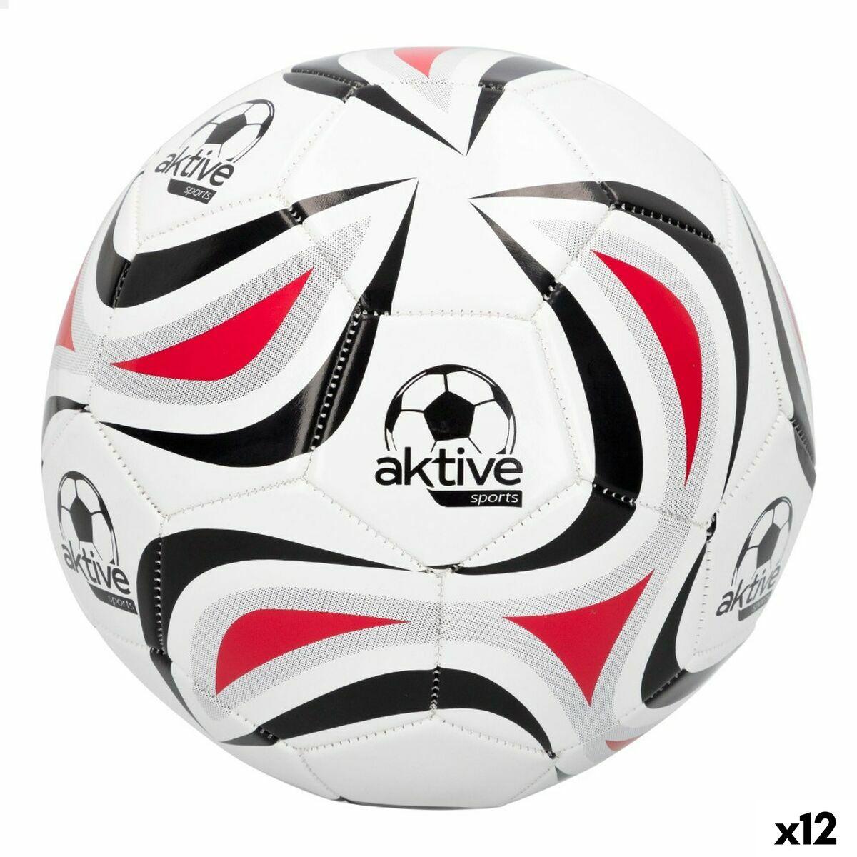Fodbold Aktive 5 Ø 22 cm Hvid PVC (12 enheder)