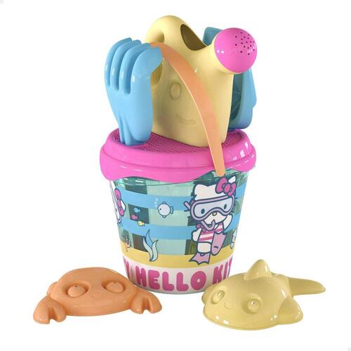 Sæt med legetøj til stranden Hello Kitty Ø 18 cm (16 enheder)