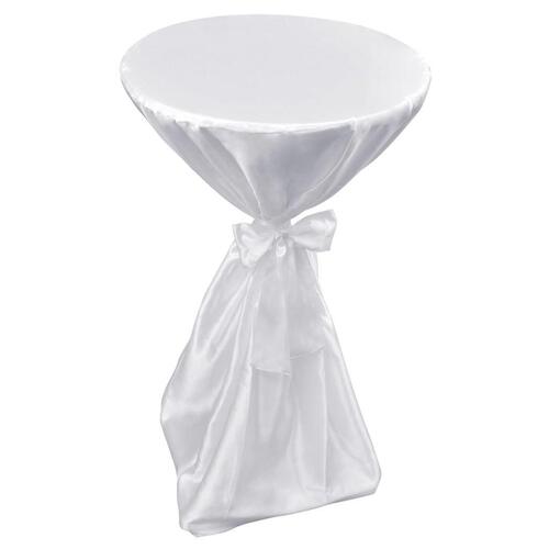 Bord dække Hvid 60cm med bånd 2 stk