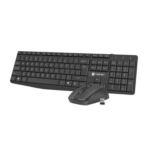 Tastatur og mus Natec NZB-1989 Sort QWERTY Qwerty US