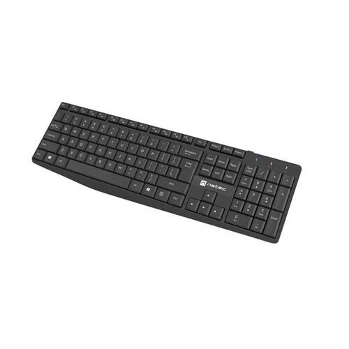 Tastatur og mus Natec NZB-1989 Sort QWERTY Qwerty US