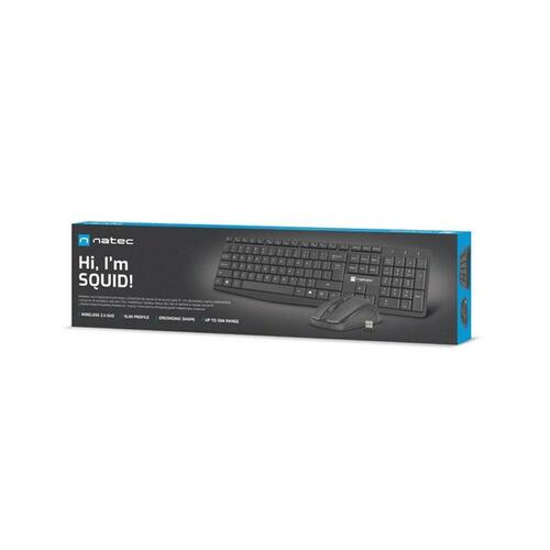 Tastatur og mus Natec NZB-1989 Sort QWERTY Qwerty US