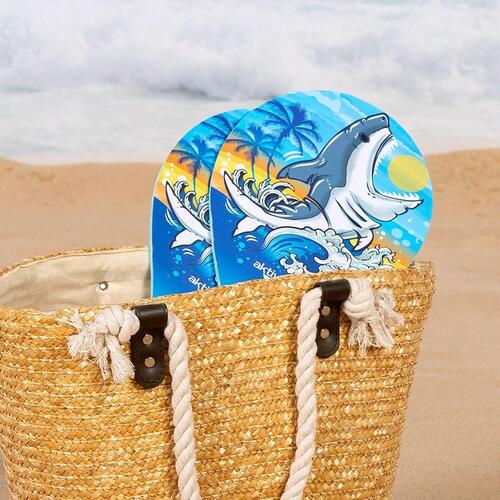 Strandpadler med bold Aktive Haj 19,5 x 38 cm (24 enheder)