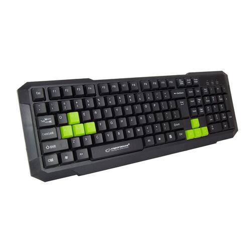 Tastatur Esperanza EGK102G Sort