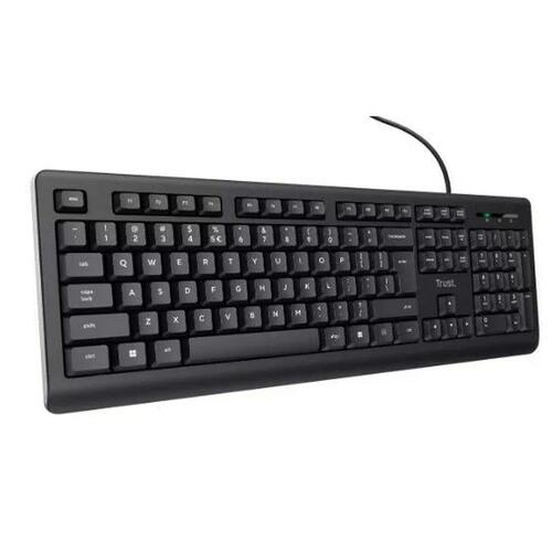 Tastatur Trust 24639 Sort Engelsk EEUU QWERTY