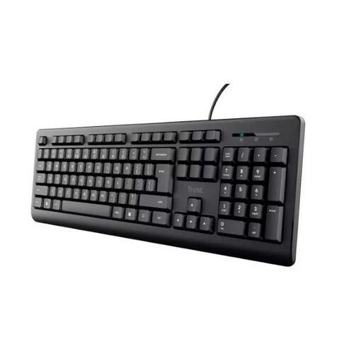 Tastatur Trust 24639 Sort Engelsk EEUU QWERTY