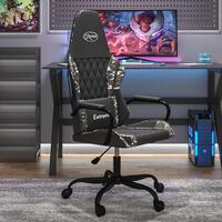 Gamingstol m. massagefunktion kunstlæder sort og camouflage