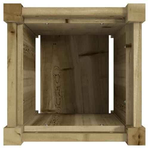 Plantekasse 31x31x31 cm imprægneret fyrretræ