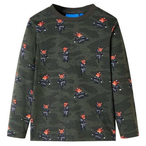 Pyjamas til børn str. 140 kakifarvet