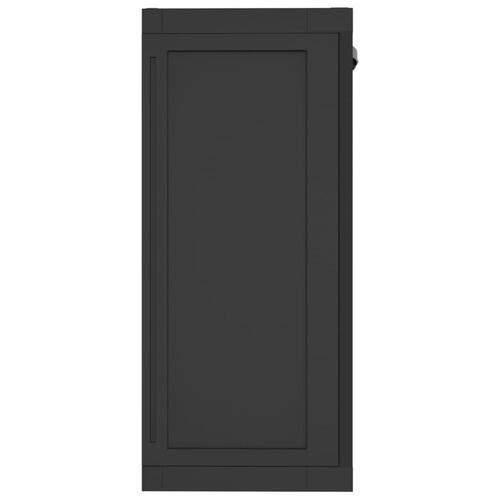 Haveskab 65x37x85 cm PP sort