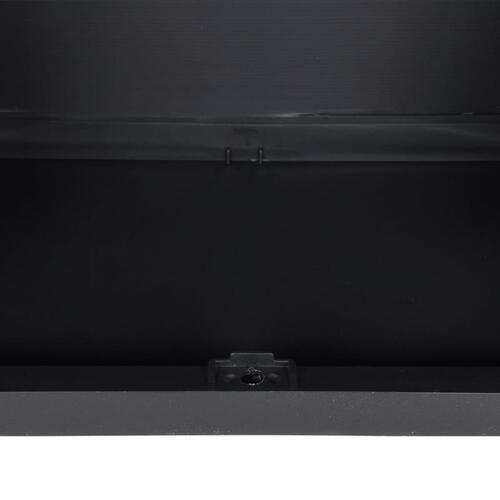 Haveskab 65x37x85 cm PP sort