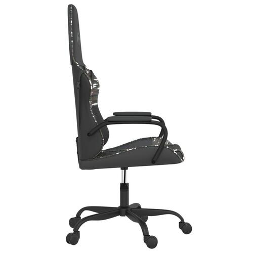Gamingstol kunstlæder sort og camouflage