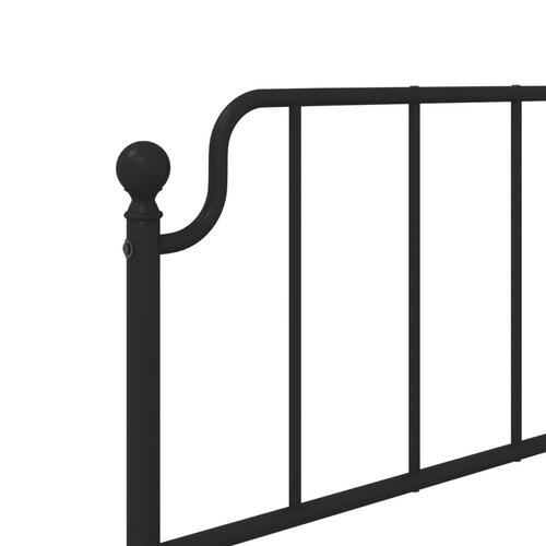 Sengegavl 90 cm metal sort