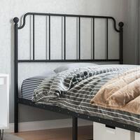 Sengegavl 107 cm metal sort