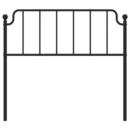 Sengegavl 107 cm metal sort