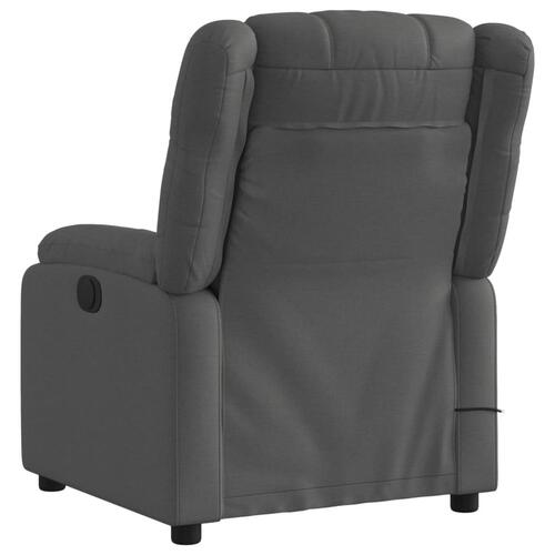 Massagestol stof mørkegrå