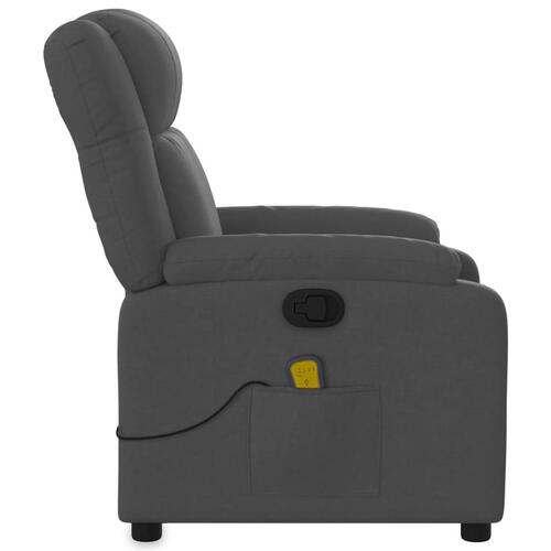 Massagestol stof mørkegrå