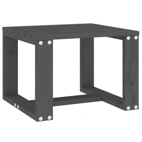 Havebord 40x38x28,5 cm massivt fyrretræ grå